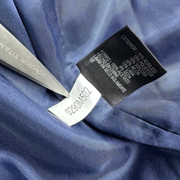 Tahari Women's NWOT Blue Jacquard Shaw Collar Business Career Shift Dress 4/C33 - Picture 7 of 15